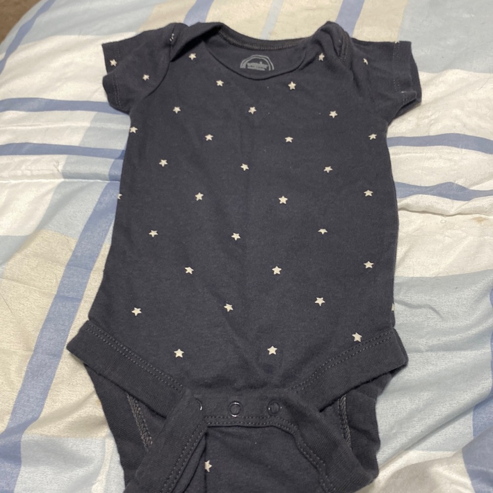 Grey star onsie
